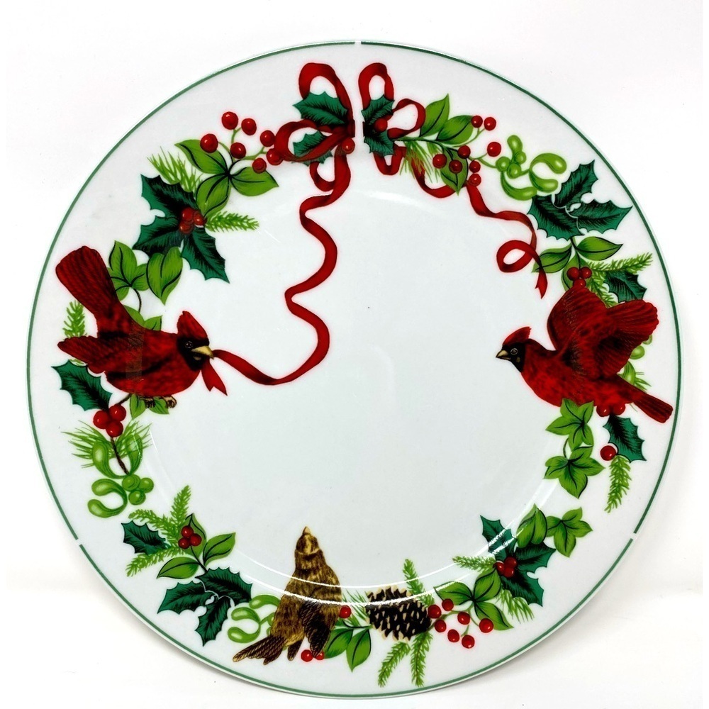 Vintage Royal Norfolk Cardinal 10โ Dinner Plate